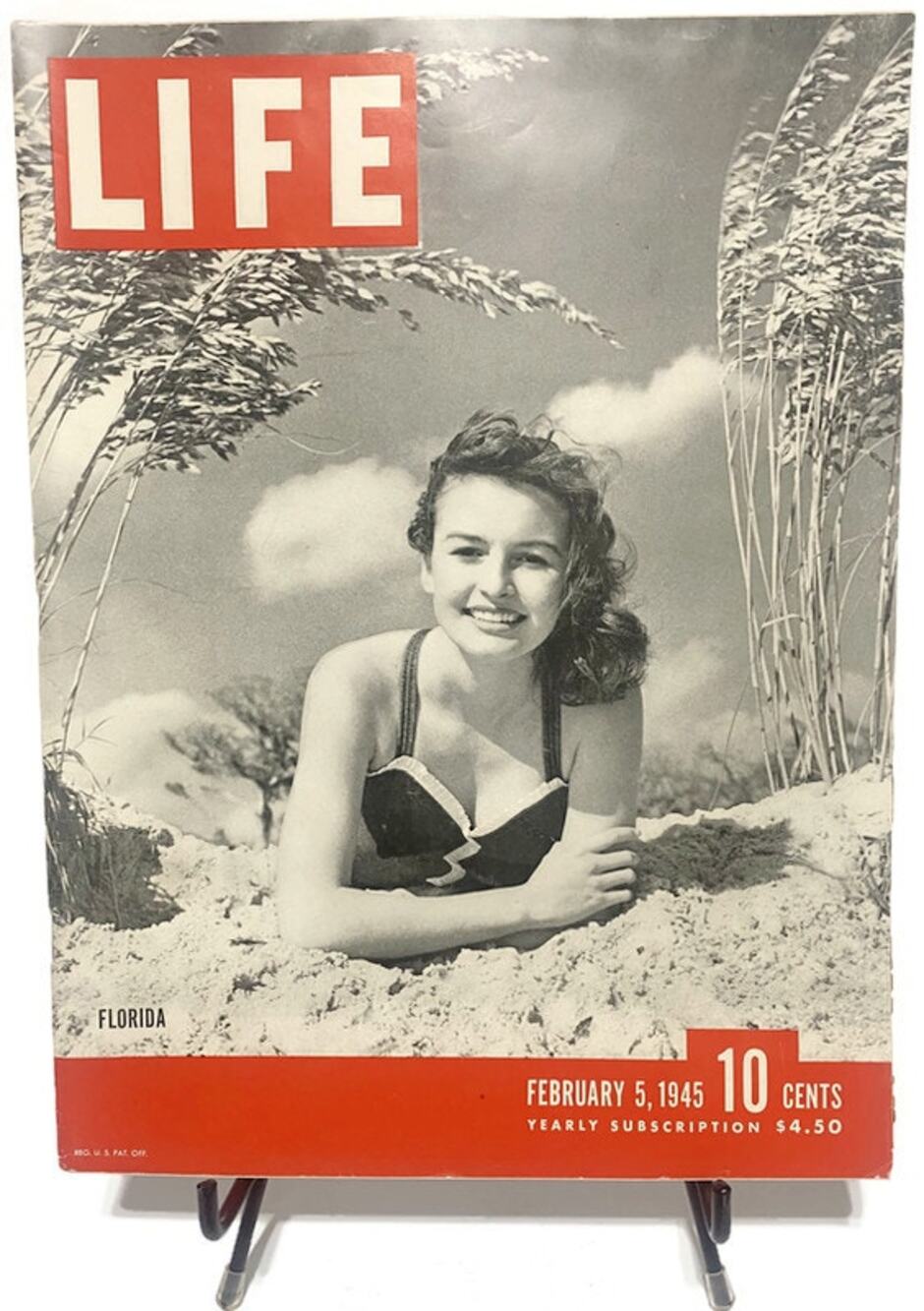 LIFE Magazine February 5 1945 WWII Era Florida Cover Amelia Crossland Vintage
